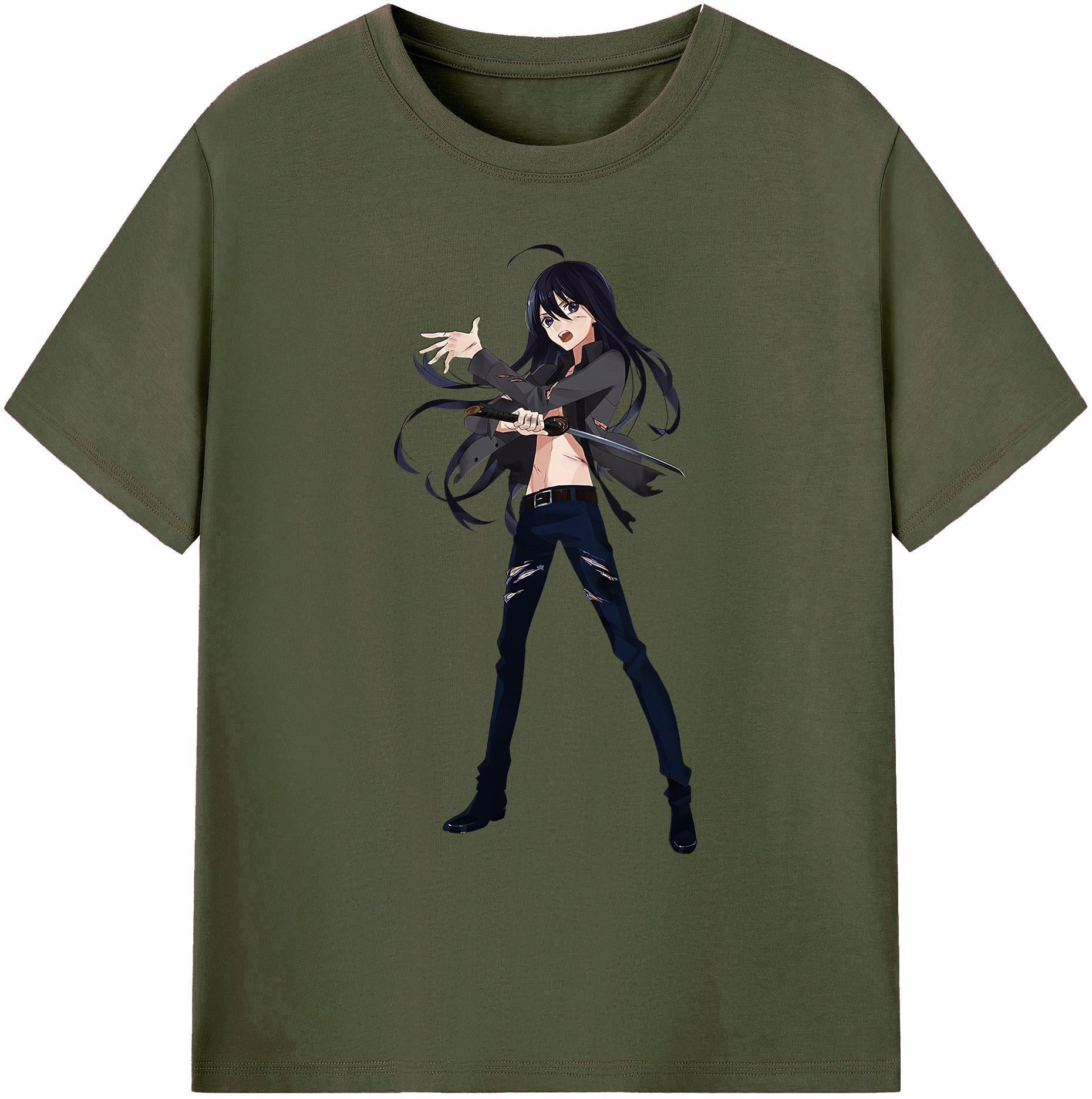 （画像用） 刀剣乱舞 Touken Ranbu 綿100％ メンズ半袖Tシャツ｜肌触りやわらか＆通気性